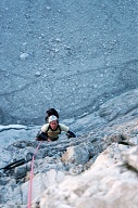 Ed on the Cassin Route